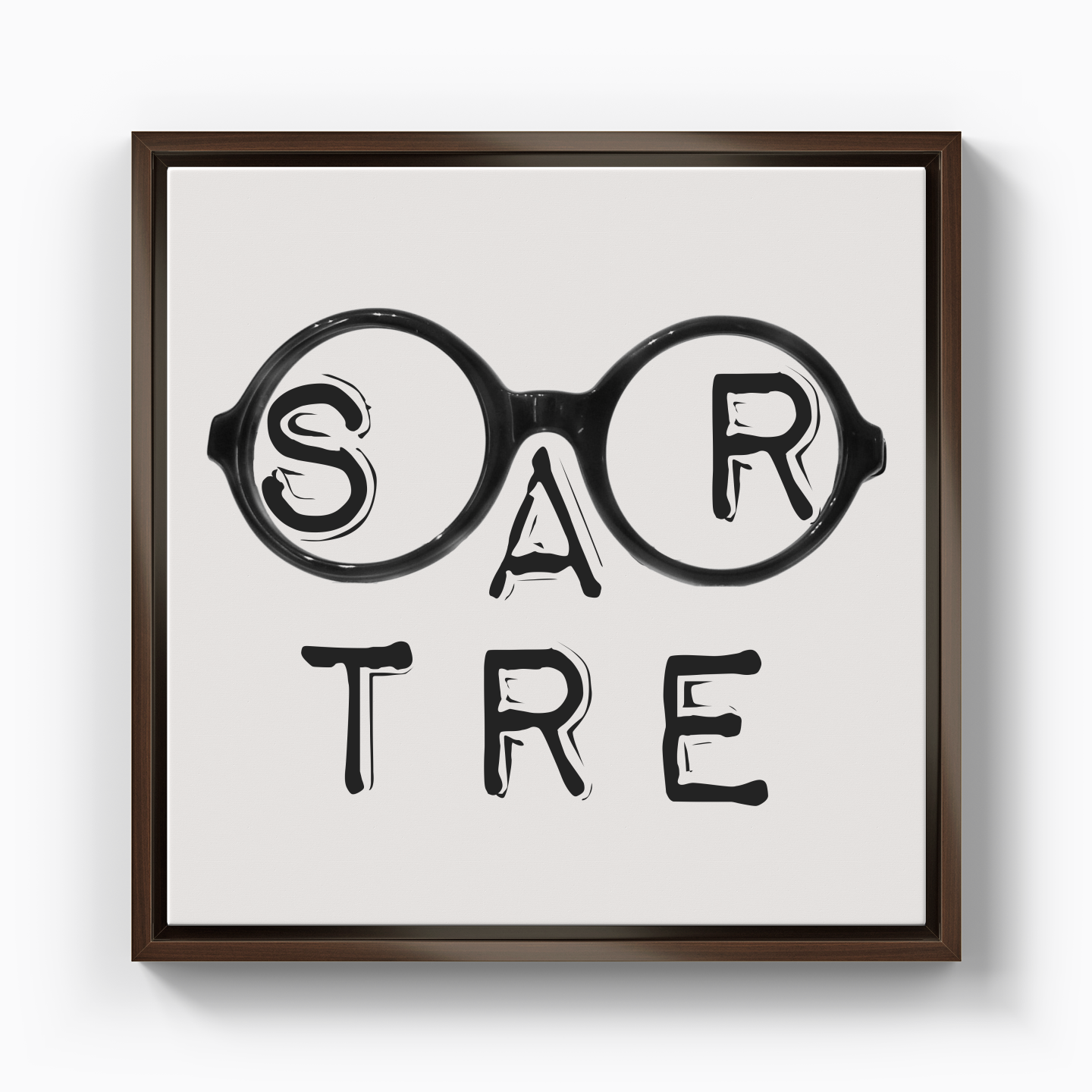 Şaşı Varoluşçu Sartre - Kanvas Tablo