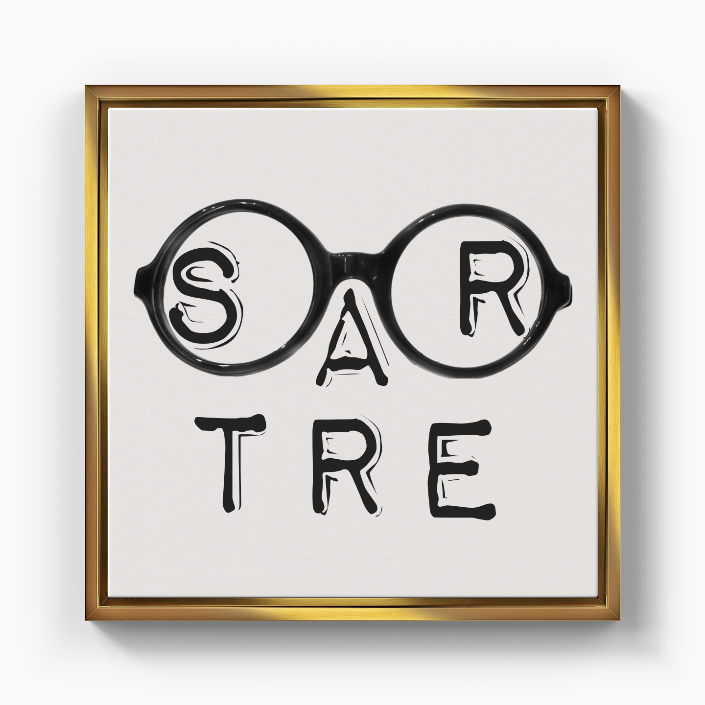 Şaşı Varoluşçu Sartre - Kanvas Tablo