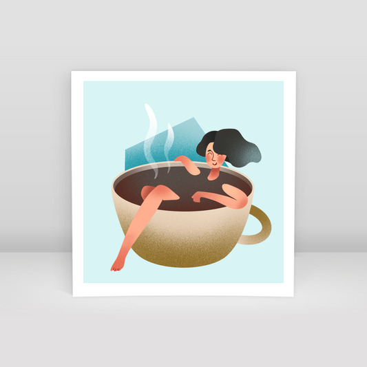 Kahveyi Seviyorum - Art Print