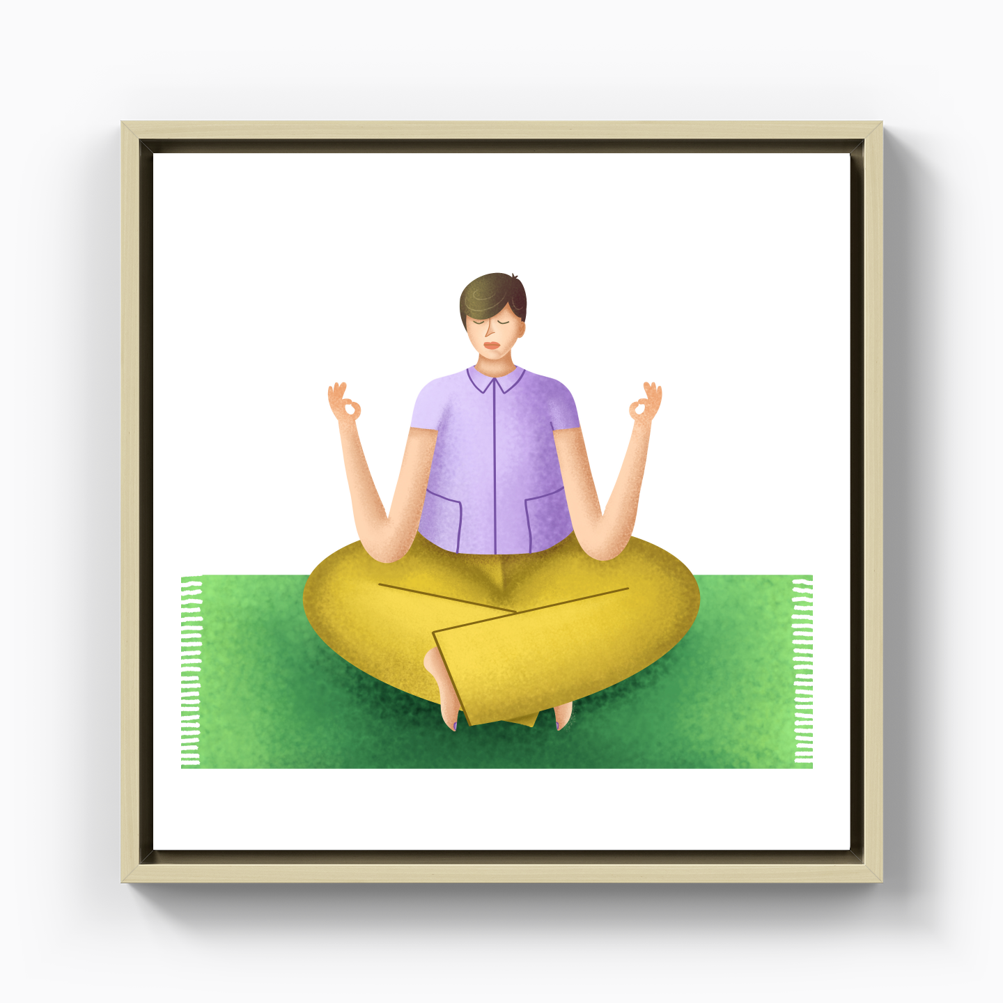 The Joy of Meditation - Canvas Print