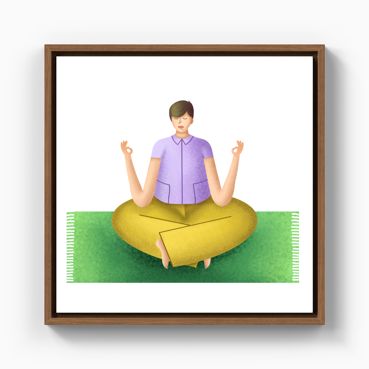 The Joy of Meditation - Canvas Print
