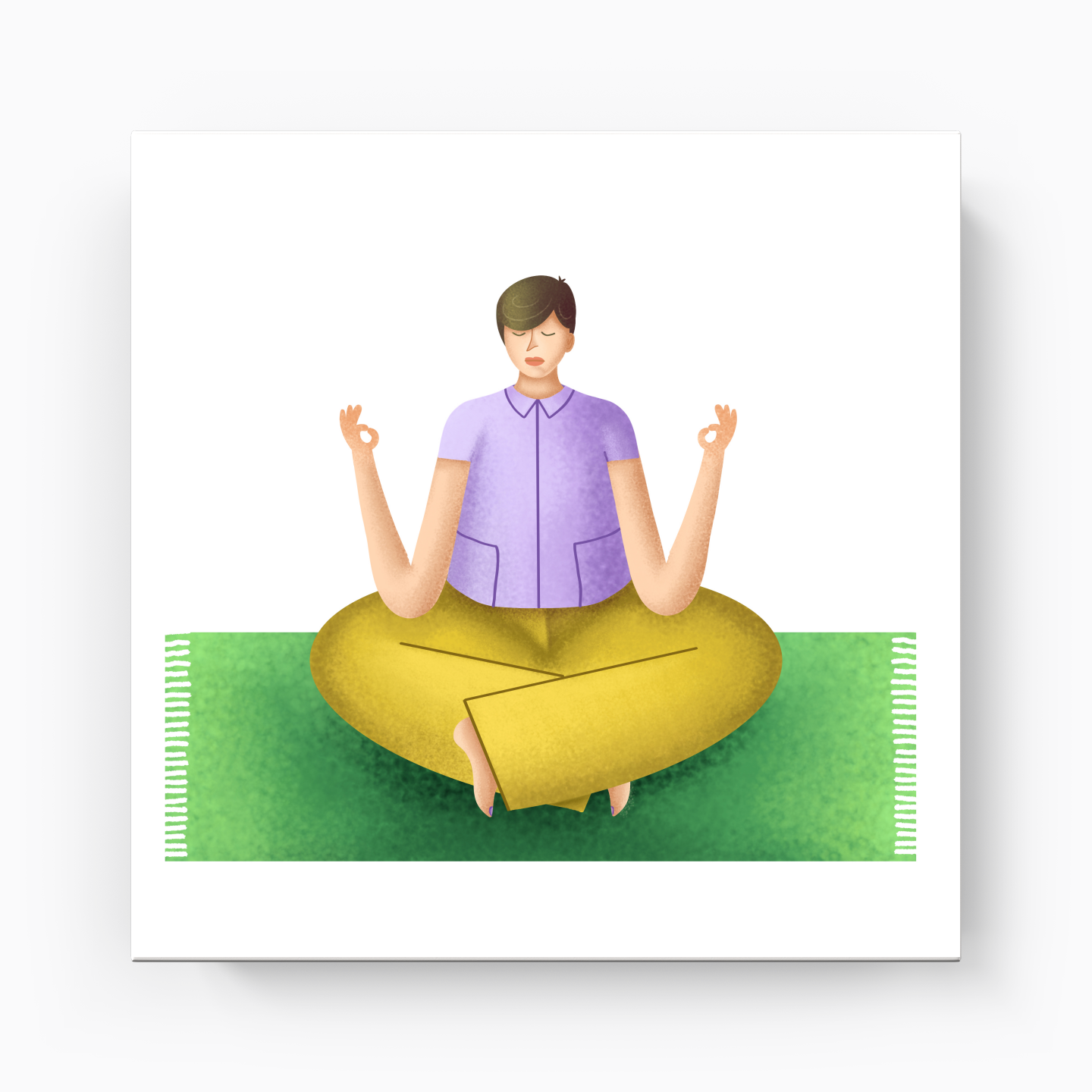 The Joy of Meditation - Canvas Print