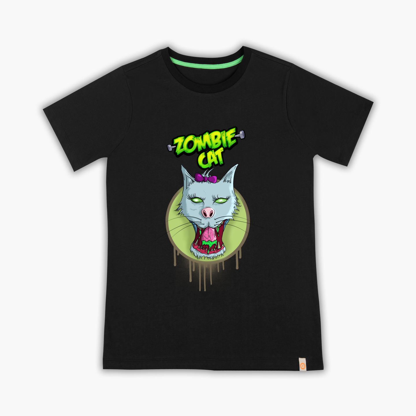 Zombie Cat tshirt - Tişört
