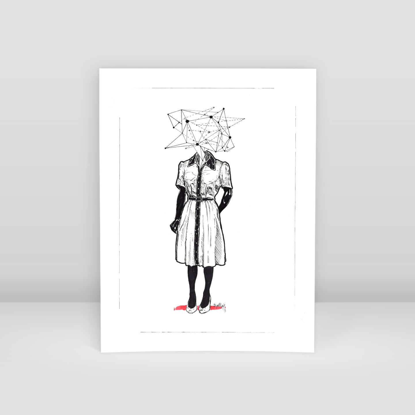 trip woman - Art Print