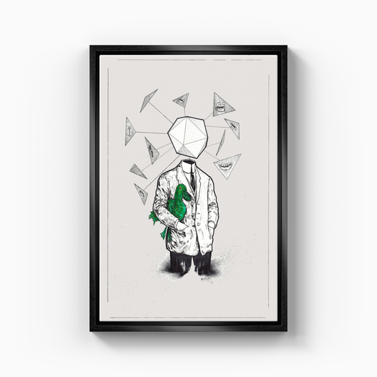 yeşil ördek - Kanvas Tablo