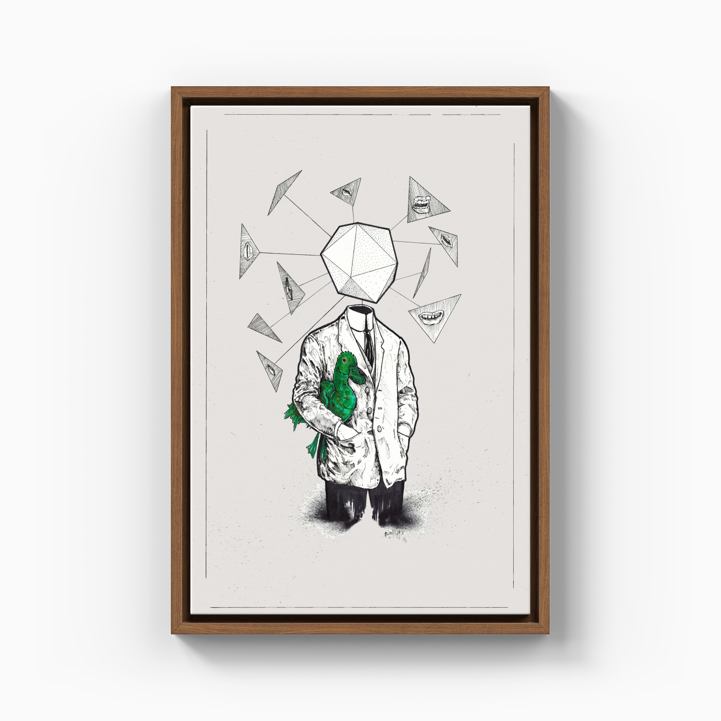 green duck - Canvas Painting