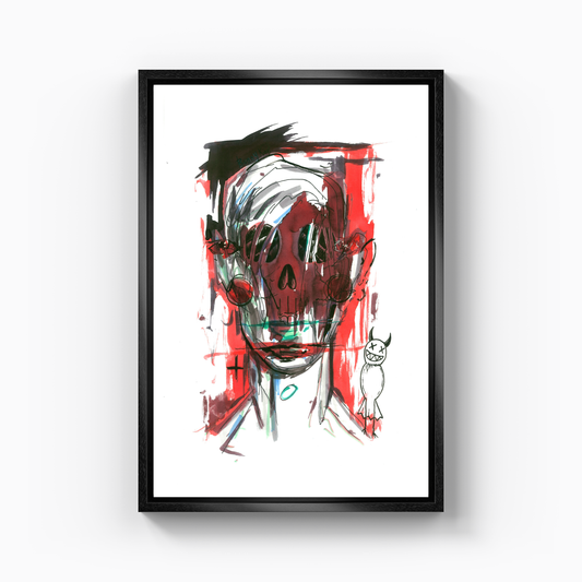 deadactive skull - Canvas Print