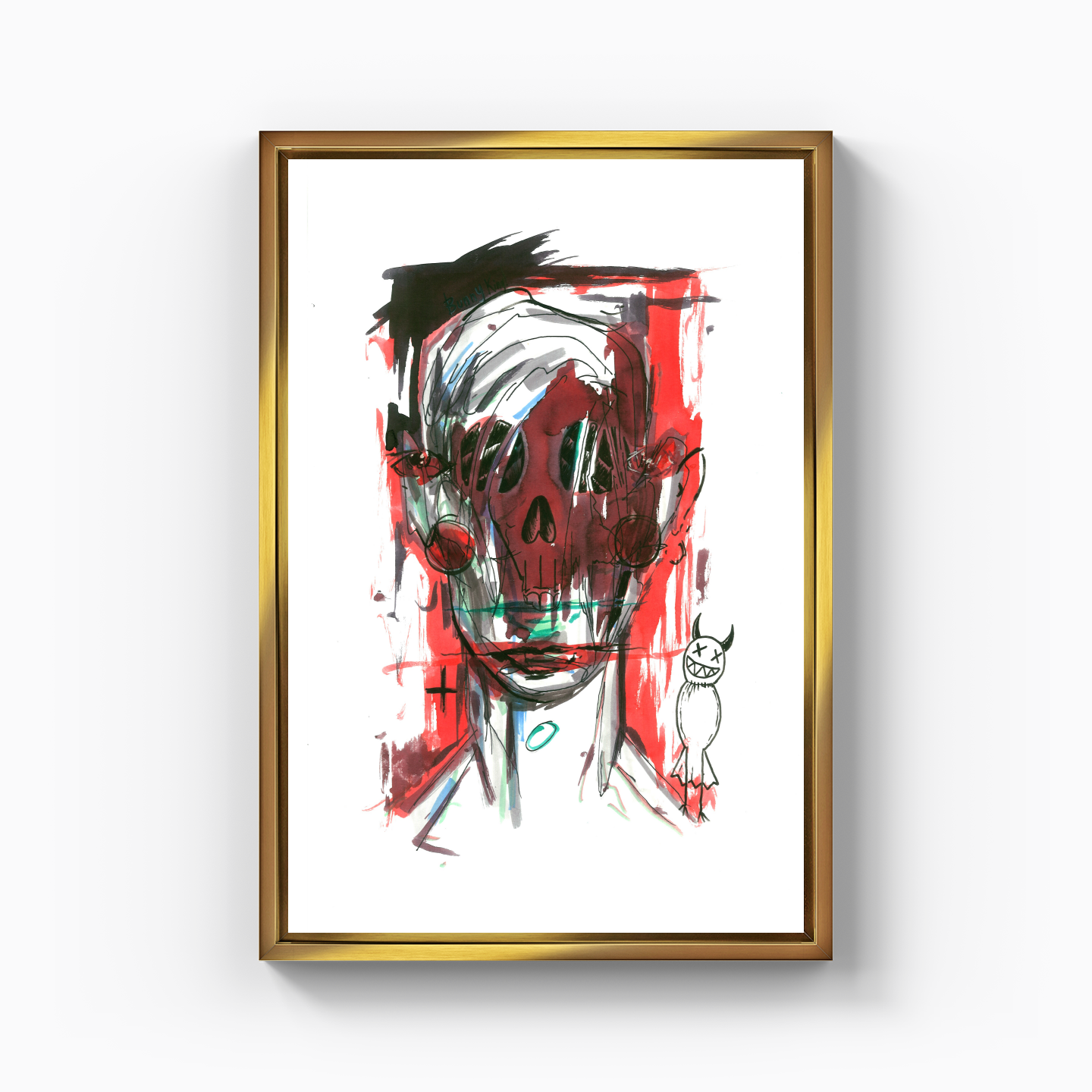 deadactive skull - Kanvas Tablo