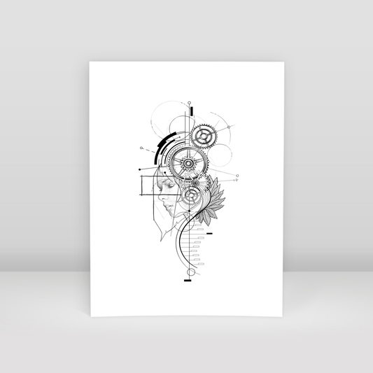 MECHANICAL MINDFULLNESS - Art Print