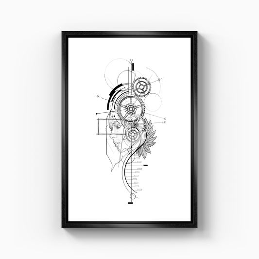MECHANICAL MINDFULLNESS - Canvas Print