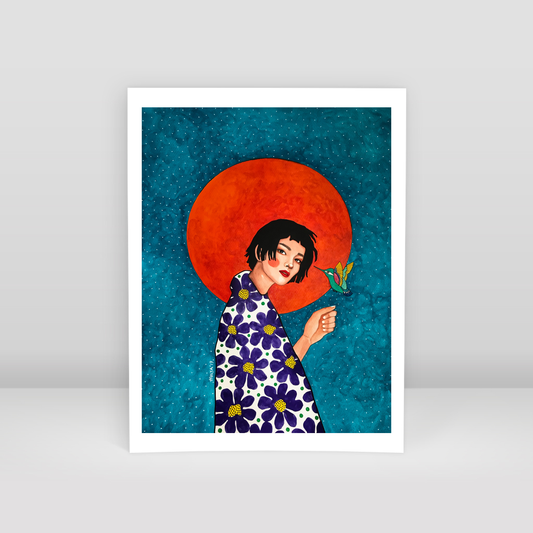 if I would go away would you follow me - Art Print