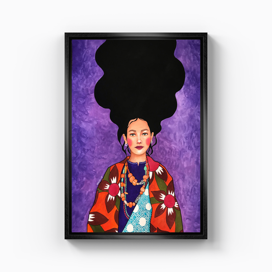 be god in shape of a girl - Canvas Print