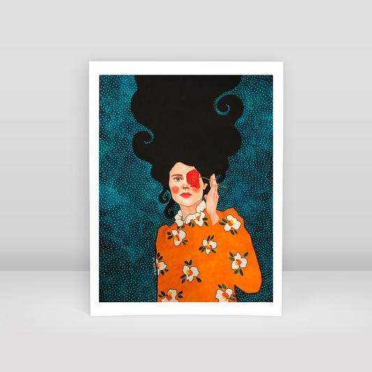 on melancholy hill - Art Print