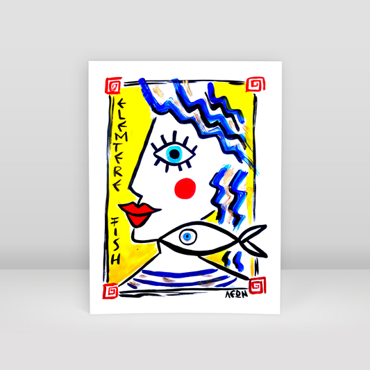 Elemtere fish - Art Print