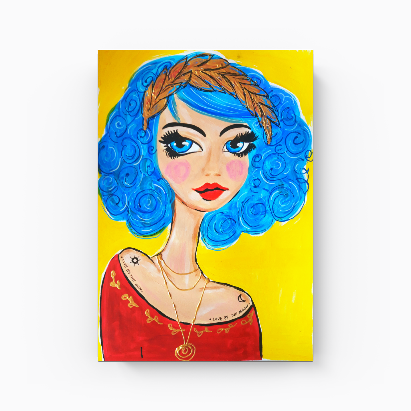 Blue hair II - Kanvas Tablo