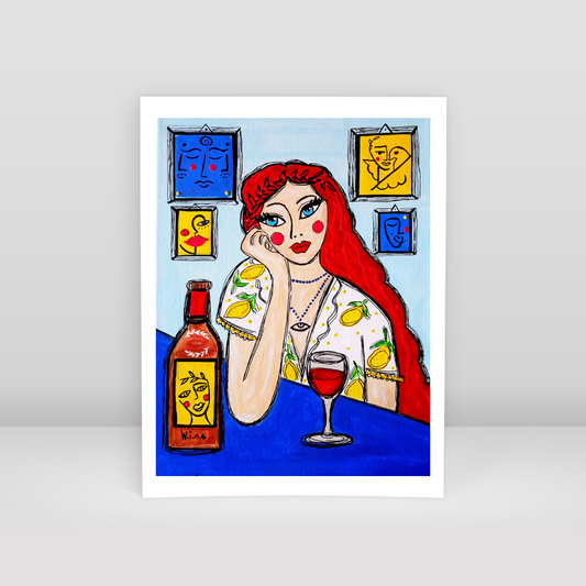 Wine lover - Art Print
