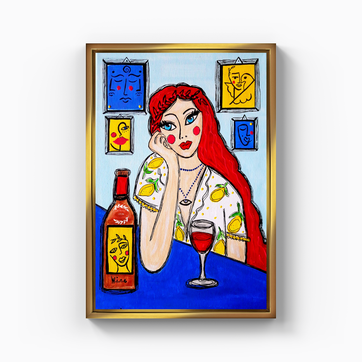 Wine lover - Kanvas Tablo