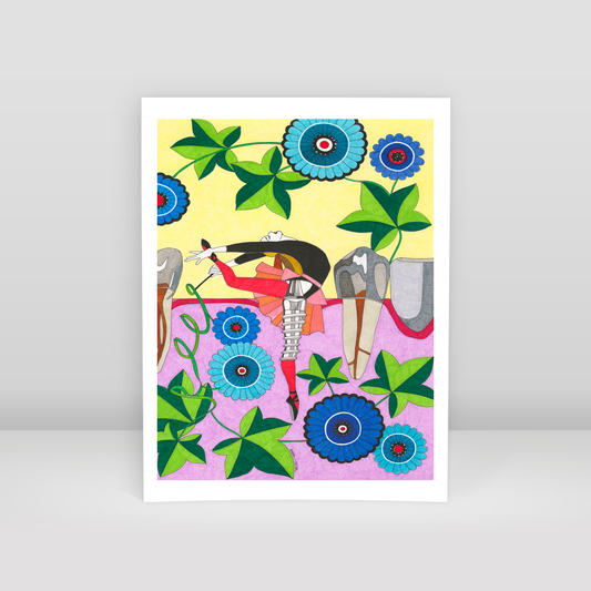 ballerina implant - Art Print