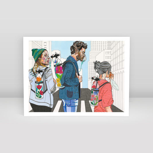 some fresh air in corona days - Art Print