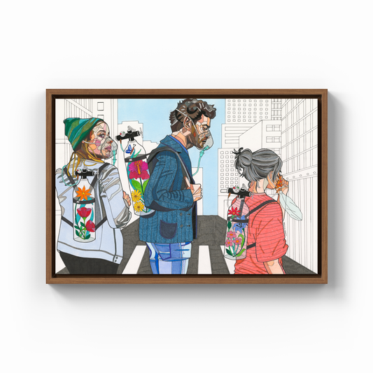 some fresh air in corona days - Canvas Print