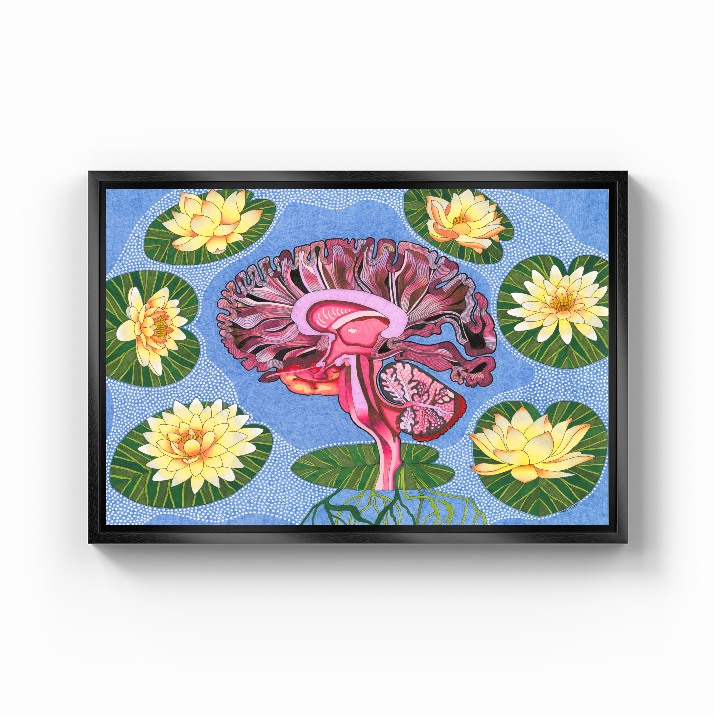 the wisdom of lotus - Canvas Print