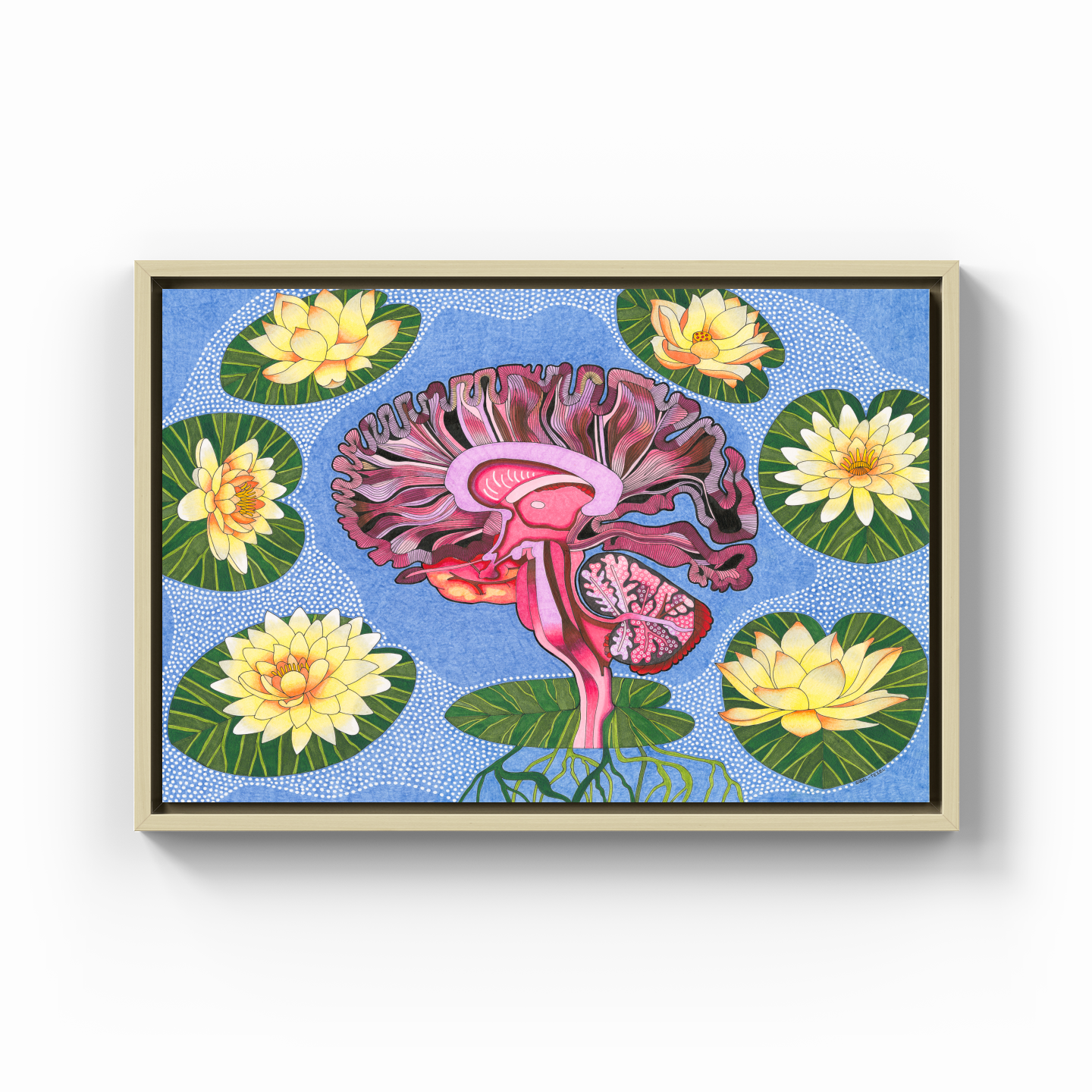 the wisdom of lotus - Canvas Print