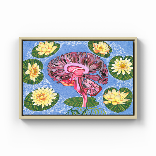 the wisdom of lotus - Kanvas Tablo