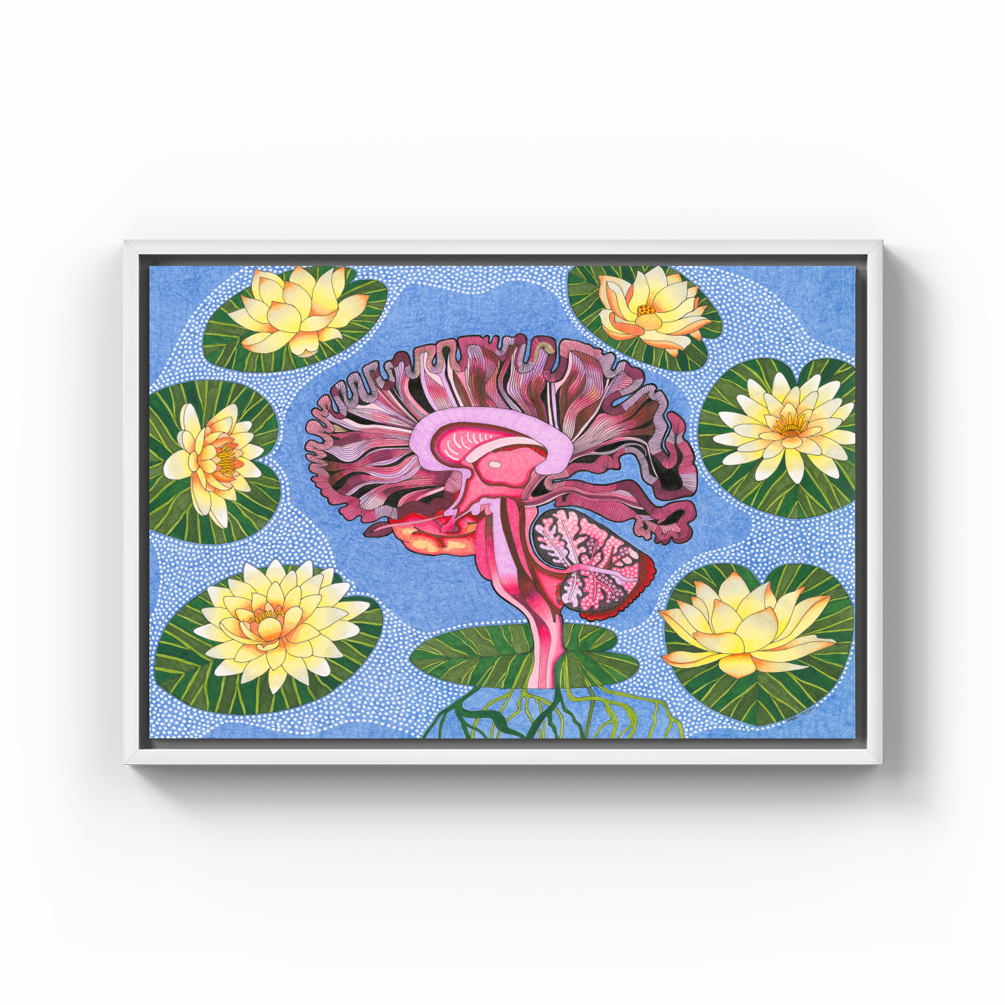 the wisdom of lotus - Canvas Print