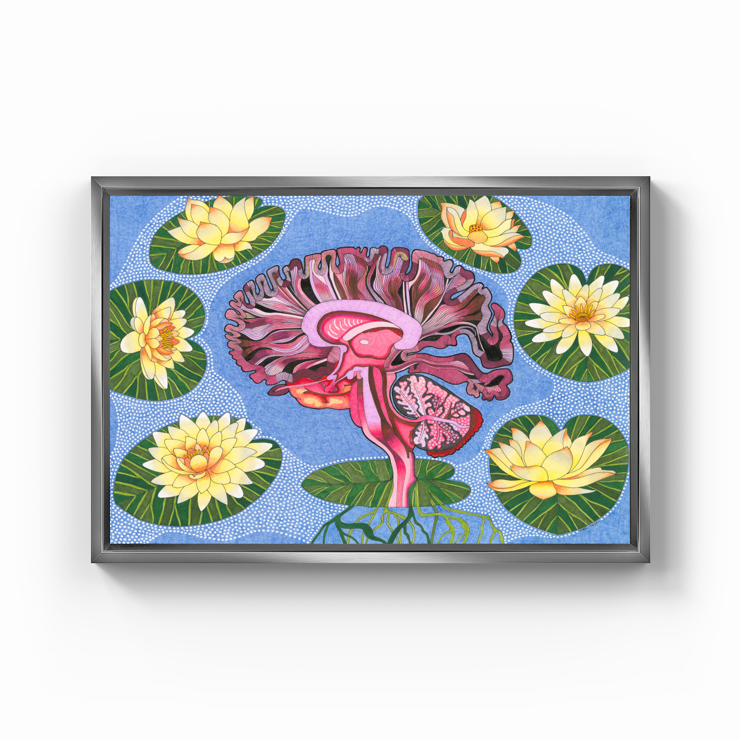 the wisdom of lotus - Canvas Print