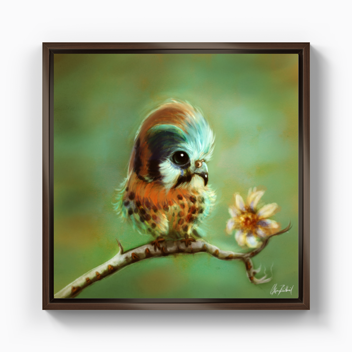 Minik kuş - Kanvas Tablo