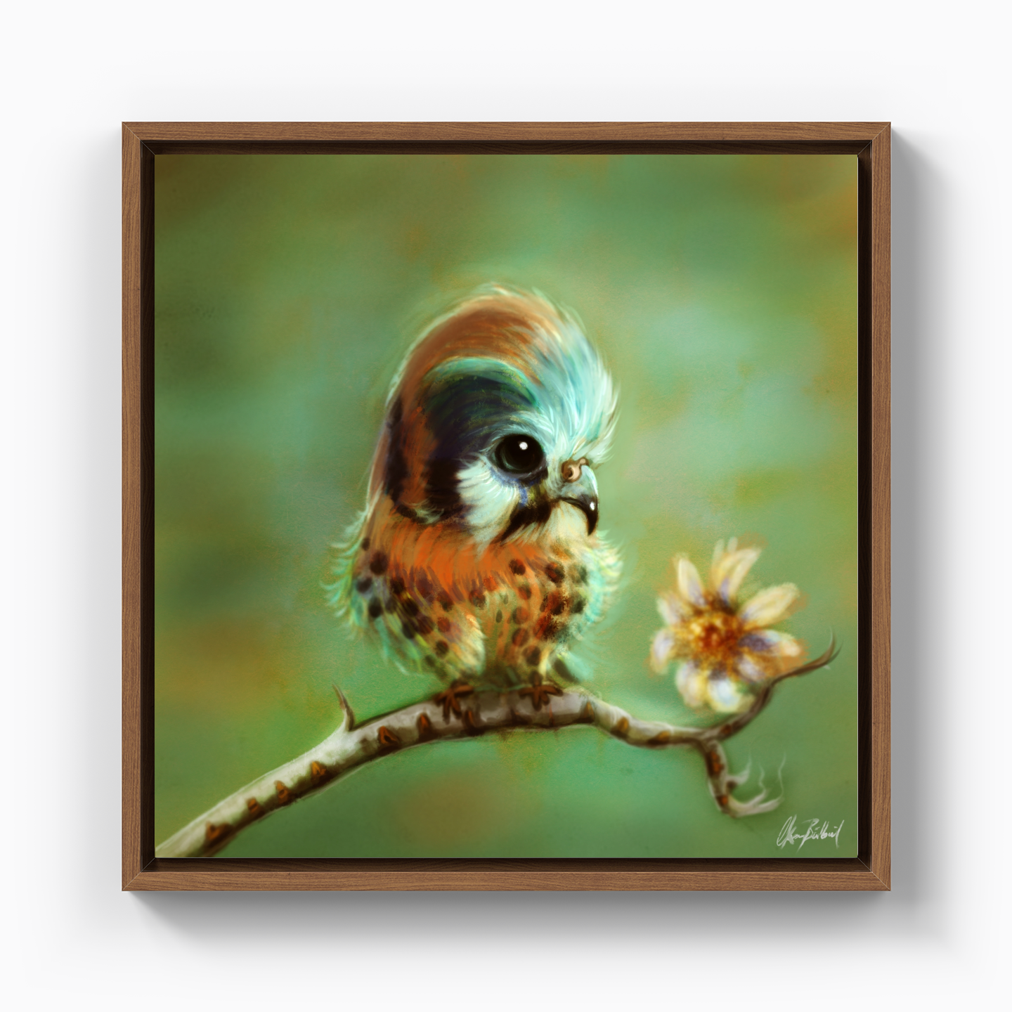 Minik kuş - Kanvas Tablo