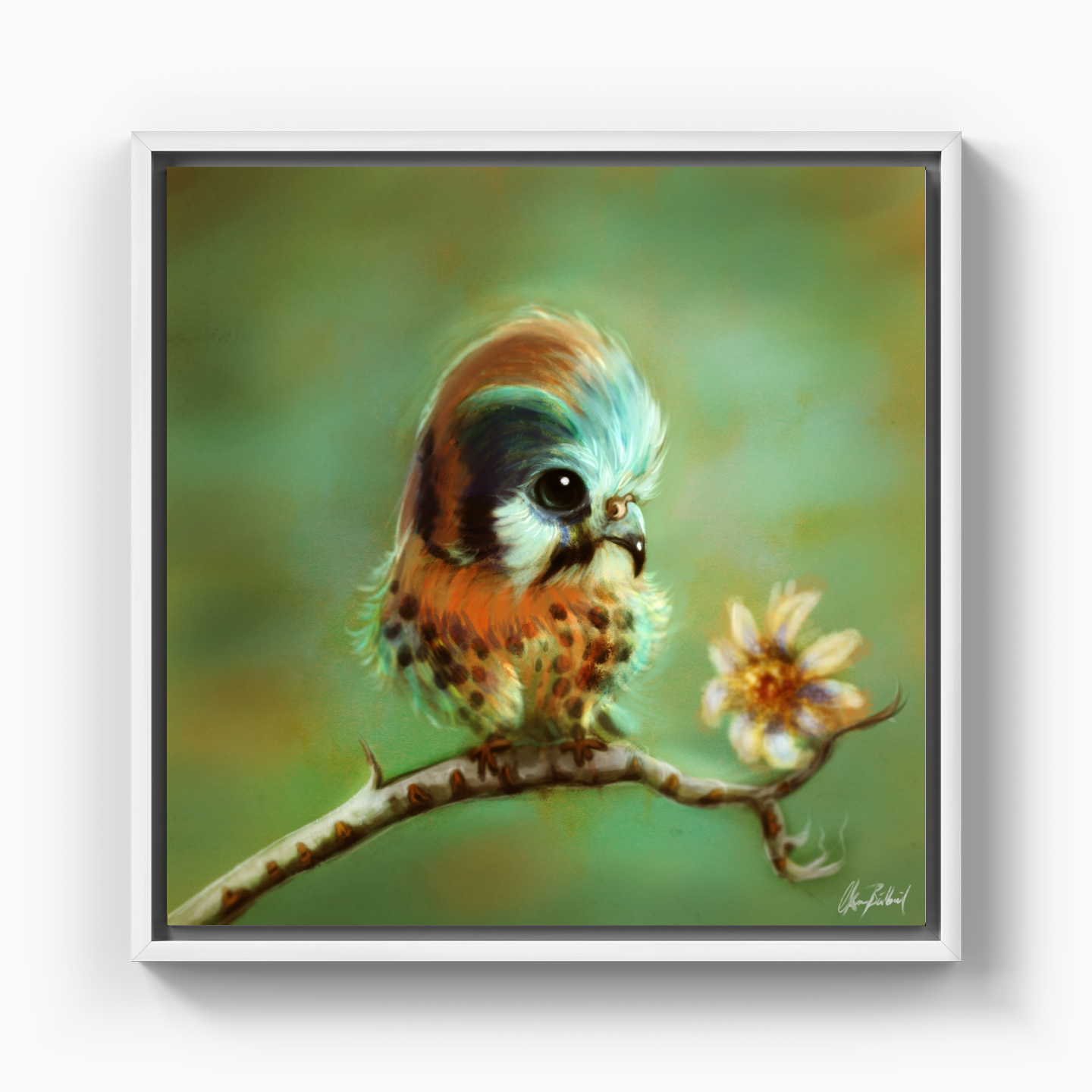 Minik kuş - Kanvas Tablo