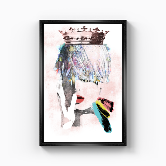 Art Save The Queen - Kanvas Tablo