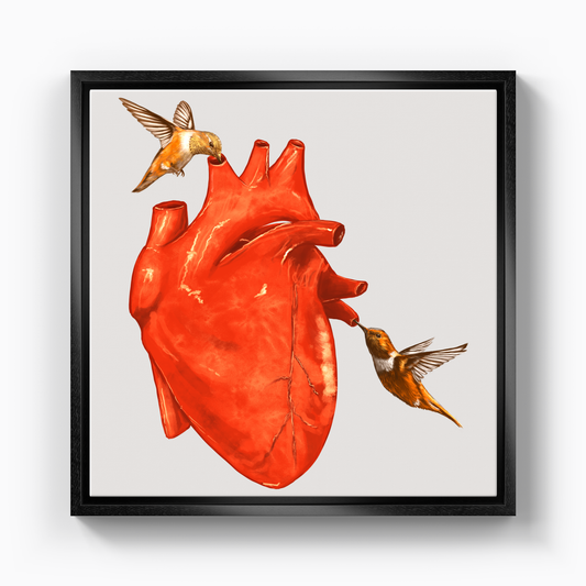 One heart two lives - Canvas Painting