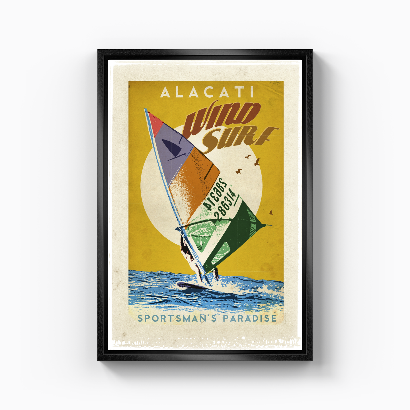 Çeşme Alaçatı Wind Surf - Kanvas Tablo