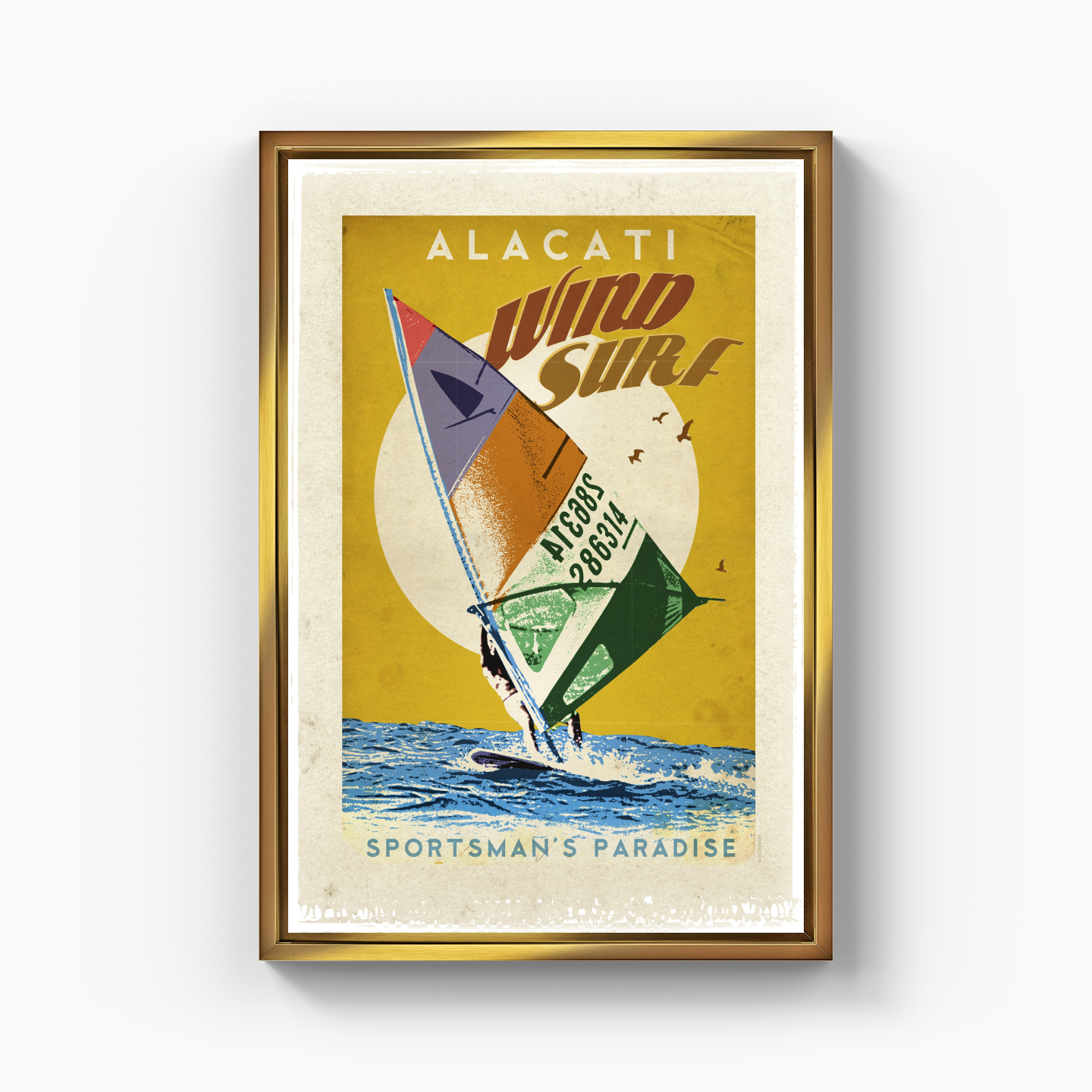 Çeşme Alaçatı Wind Surf - Kanvas Tablo