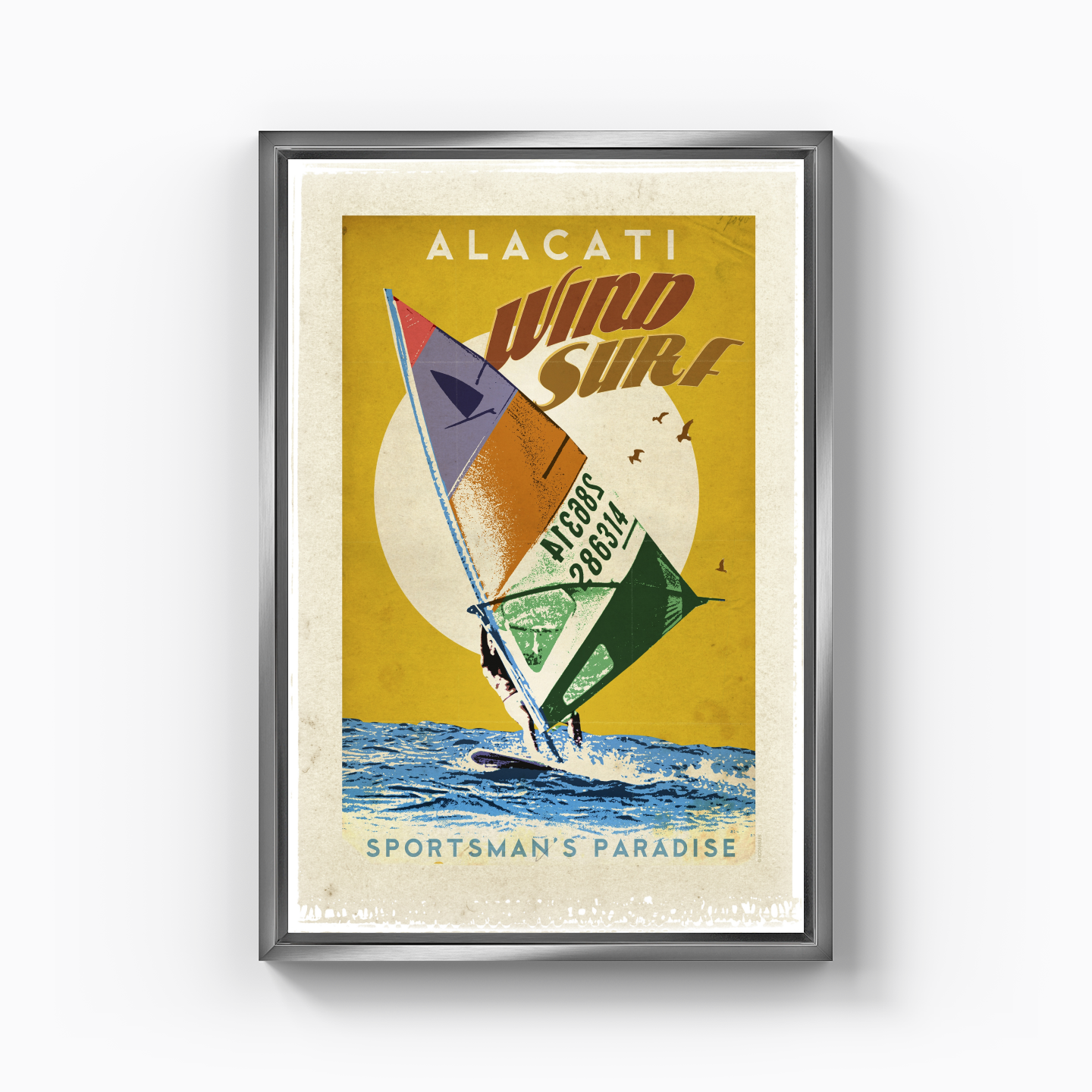 Çeşme Alaçatı Wind Surf - Kanvas Tablo