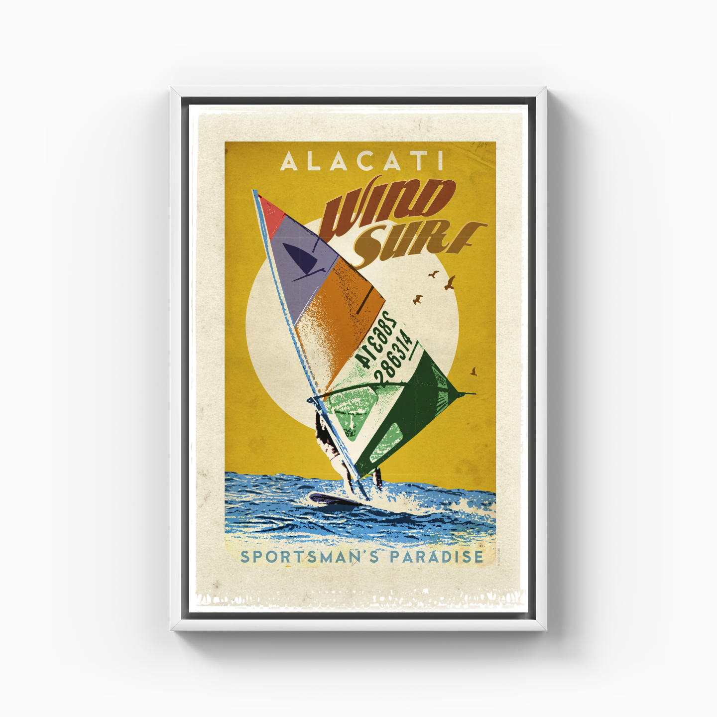 Çeşme Alaçatı Wind Surf - Kanvas Tablo