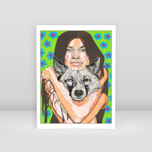 me and my friends don't infect coronavirus - Art Print