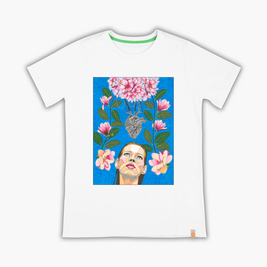 my heart rejoins with the deepst shades of blue - Tişört