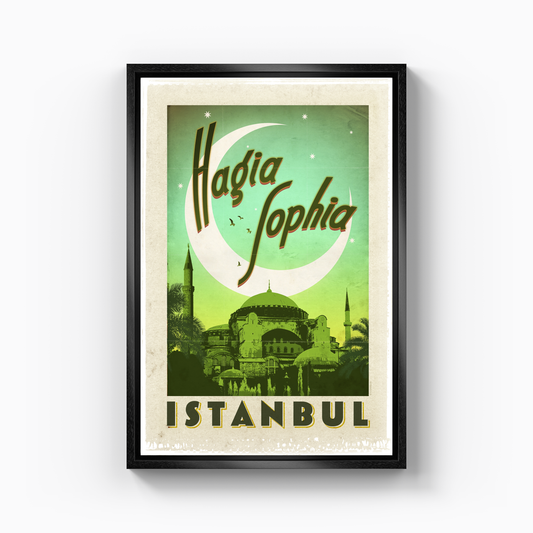 İstanbul Aya Sofya - Kanvas Tablo