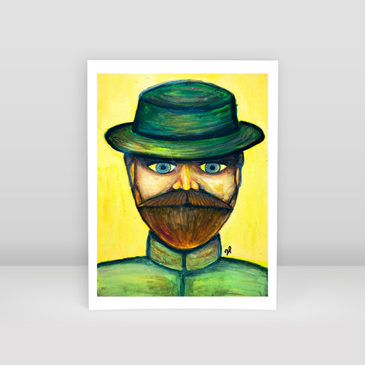 Old wolf - Art Print