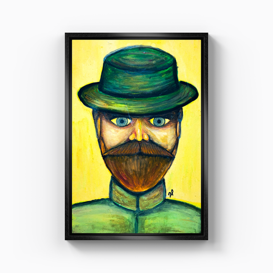 Old wolf - Canvas Painting