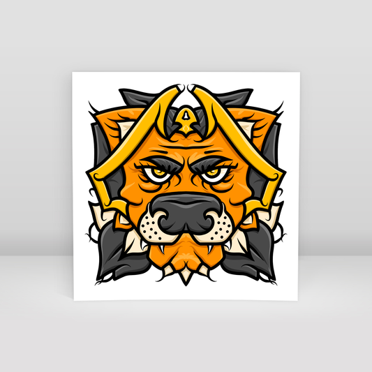 King lion - Art Print