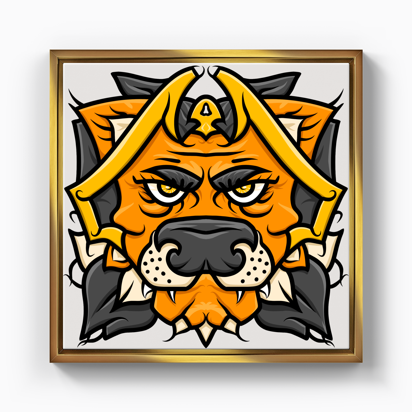 King lion - Kanvas Tablo