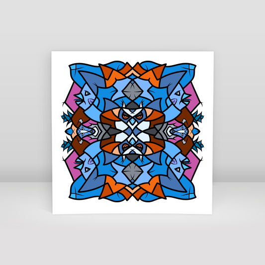 Autumn blue - Art Print