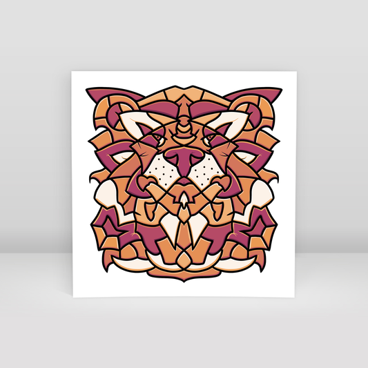 Büyük kedi - Art Print