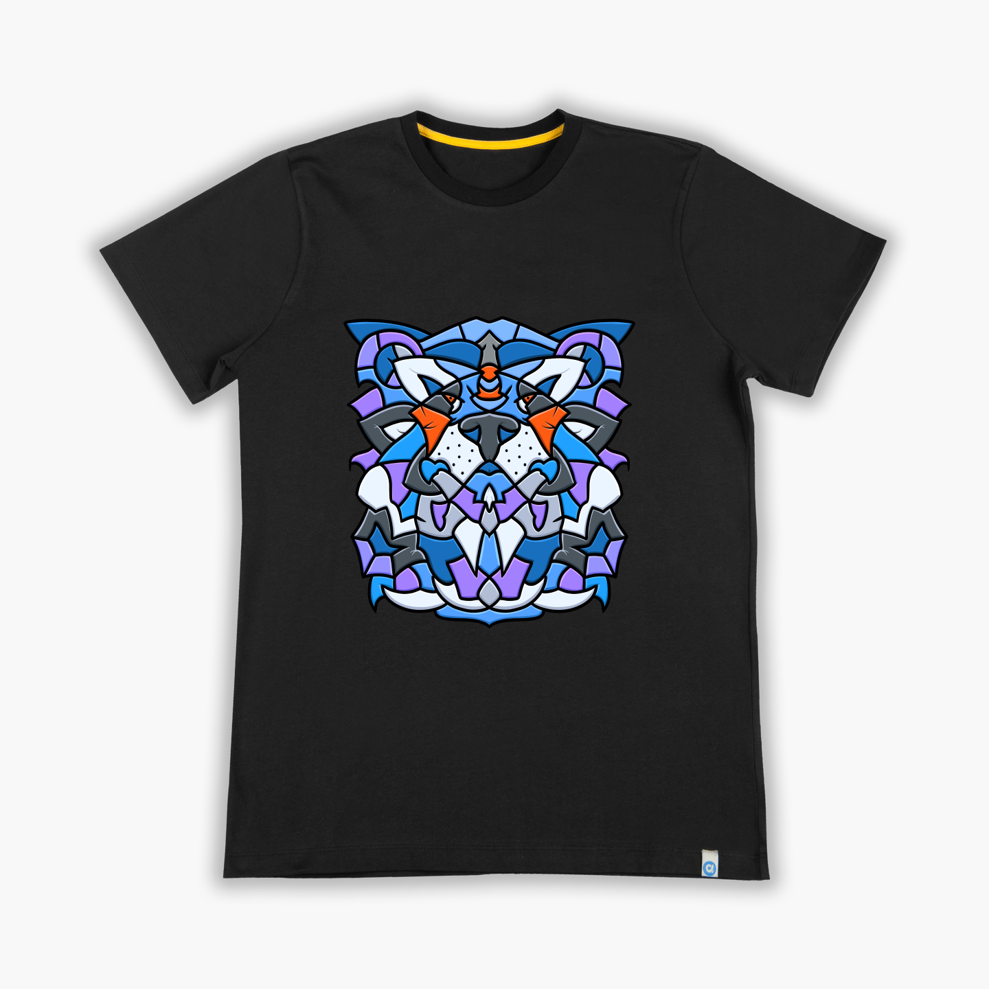 Büyük kedi mavi - Tişört