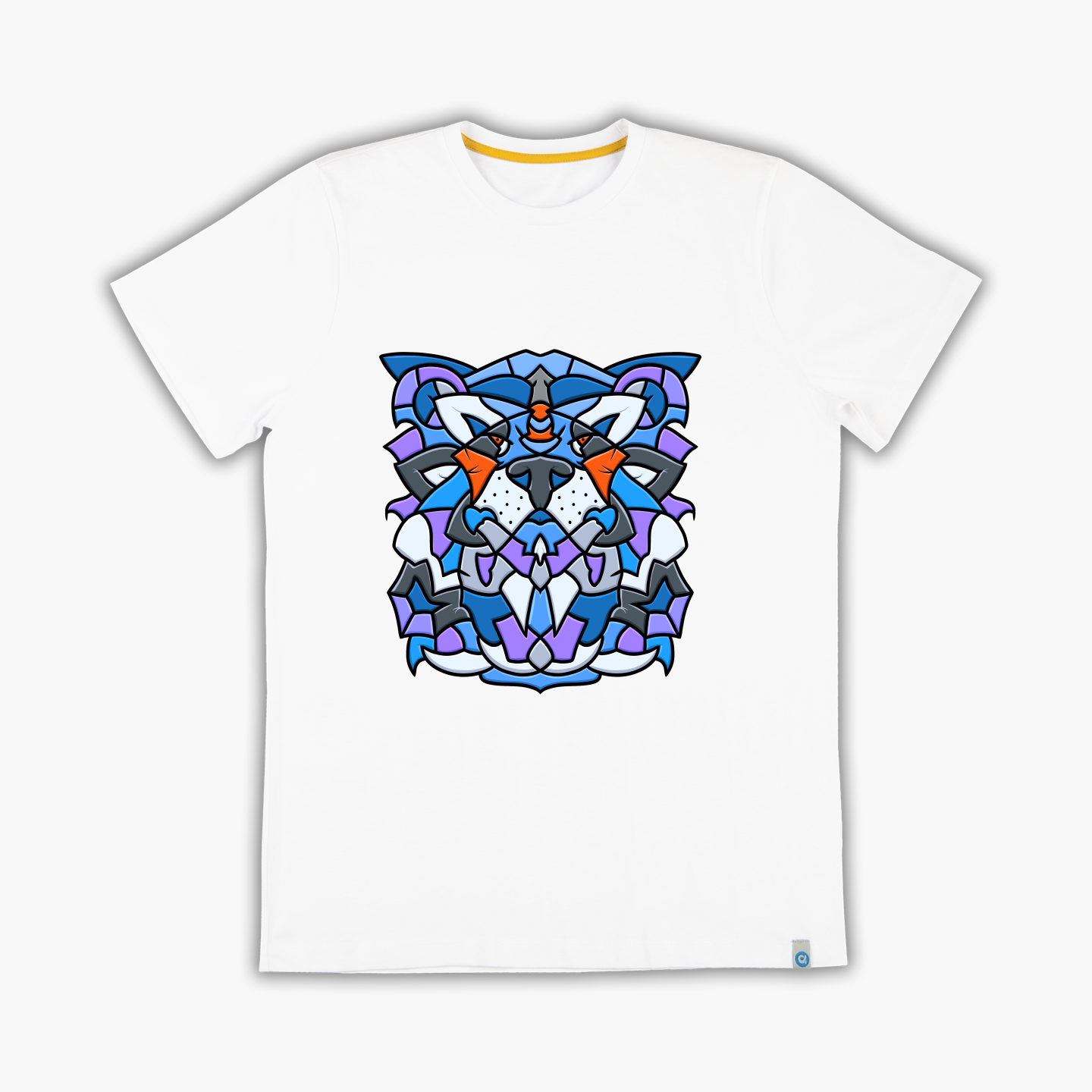 Büyük kedi mavi - Tişört