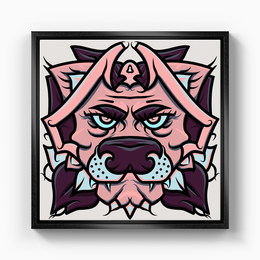 Purple Lion - Canvas Print